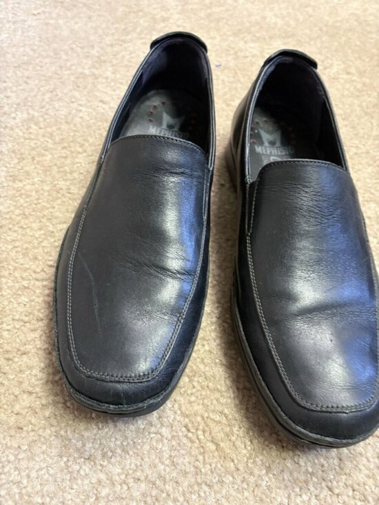 Mephisto Edlef Black Leather Loafers Slip On Cool-Air Shoes Men’s Sz 9.5 Croatia main image 11